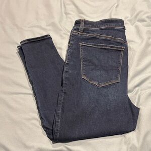 American Eagle Outfitters Dark Blue Skinny Jeans- XSHORT